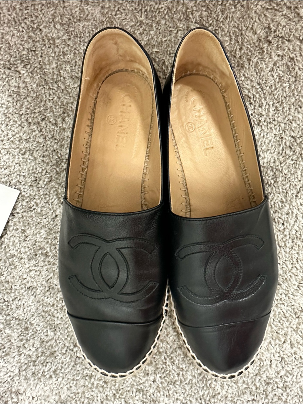 CHANEL Espadrilles Black 42